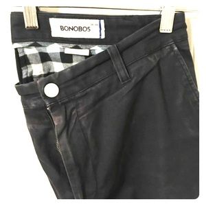 Slim tailored dark blue Bonobos washed chino 36x30